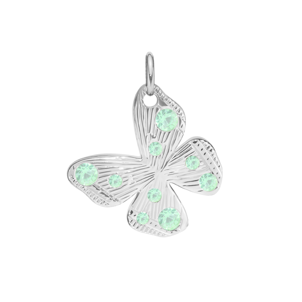 Zawieszka Papillon 1,5 cm posrebrzana