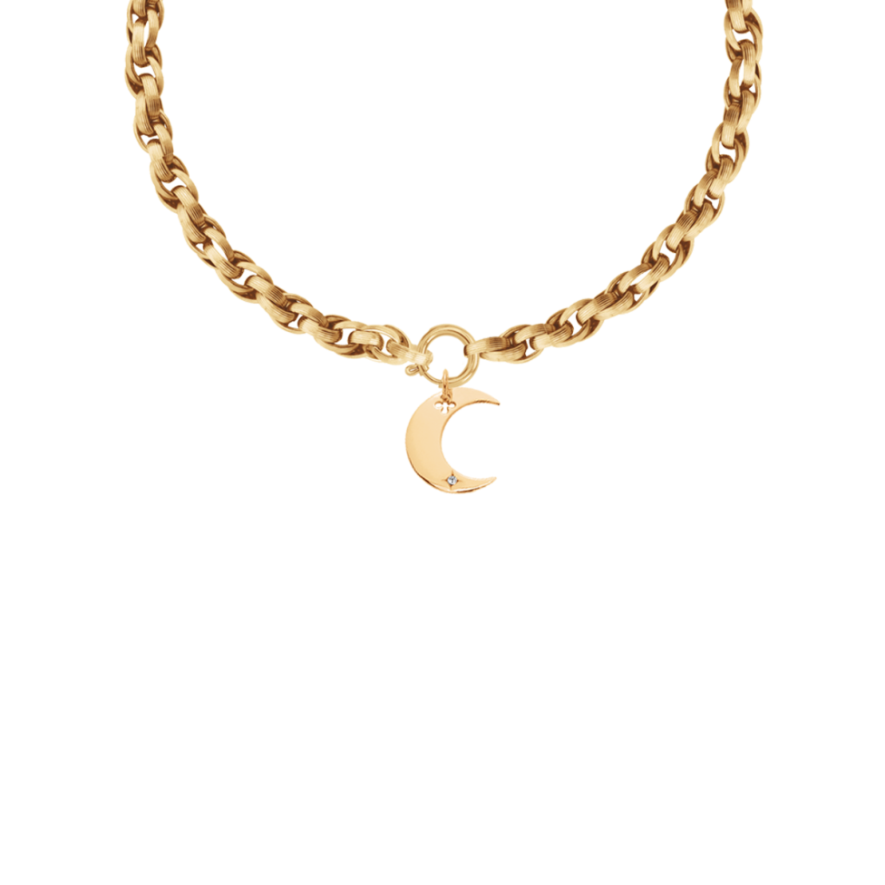 Naszyjnik Łańcuch No.2 o długości 40 cm z zawieszką Lune