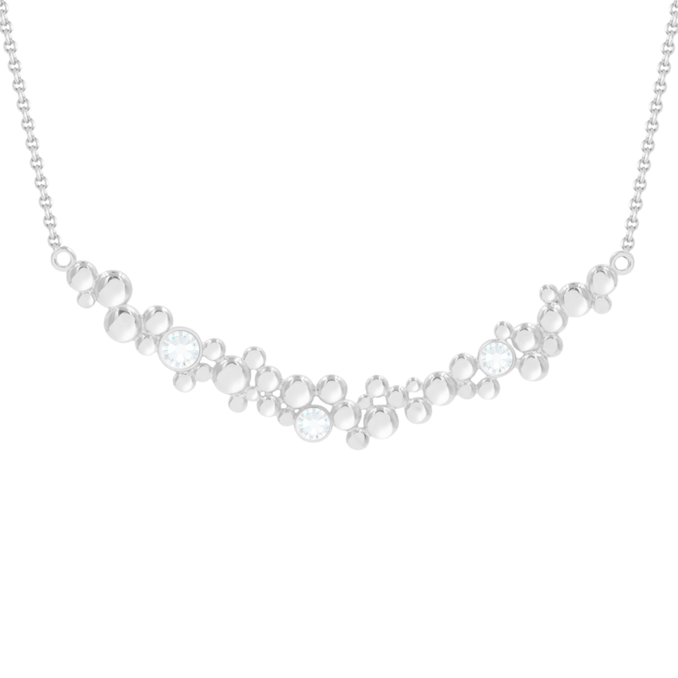 Naszyjnik Sparkling 3 posrebrzany