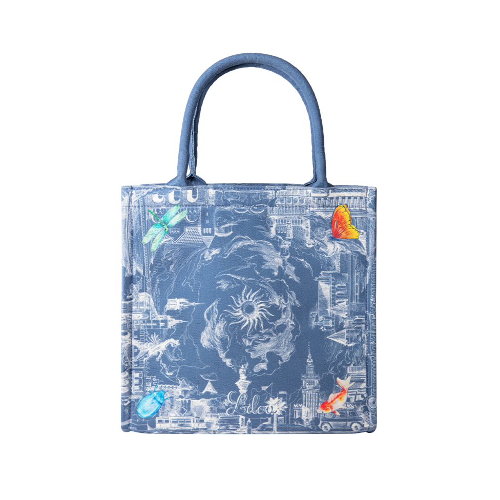 Shopper Opowieść 48.4 z tkaniny Canvas, niebieski