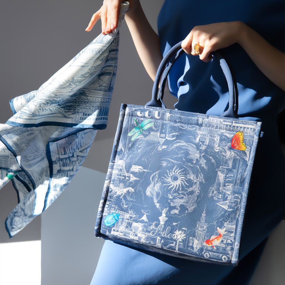 Shopper Opowieść 48.4 z tkaniny Canvas, niebieski
