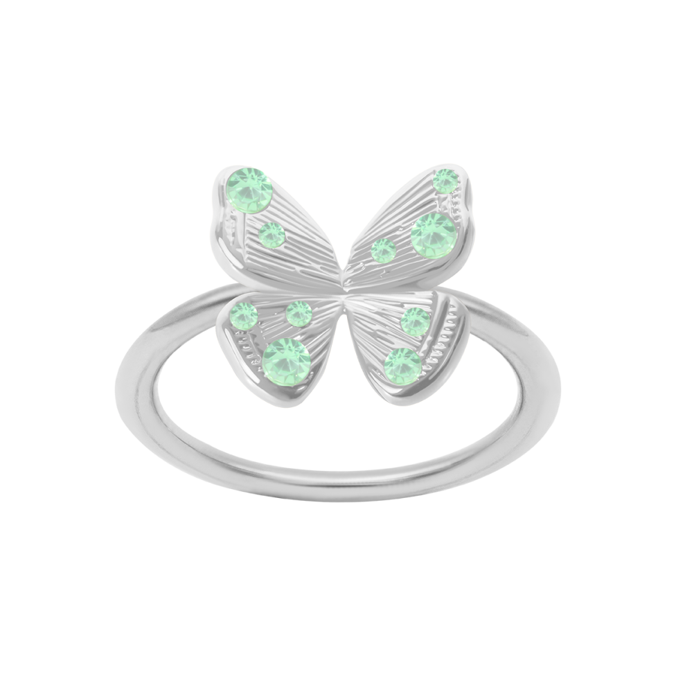 Pierścionek Papillon posrebrzany