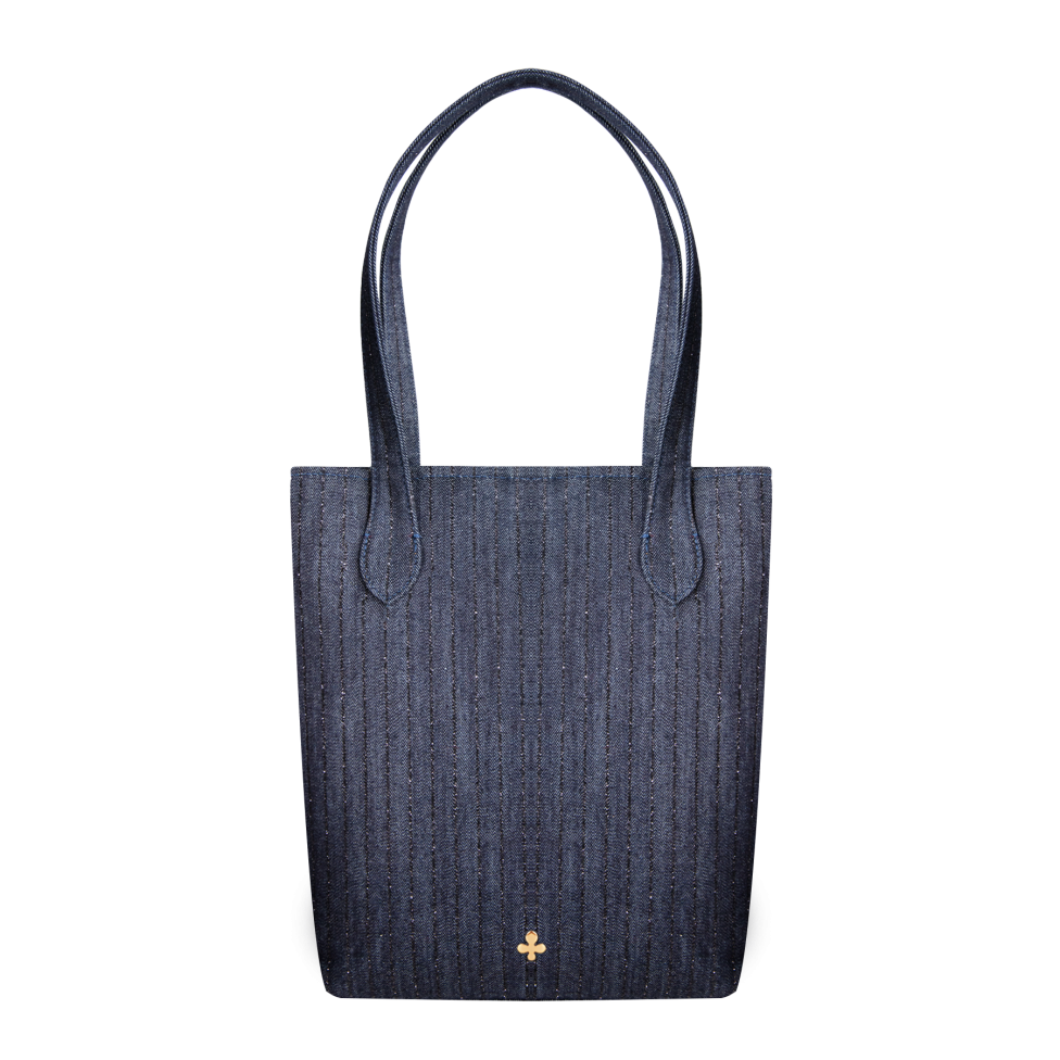 Shopper mini ciemny jeans
