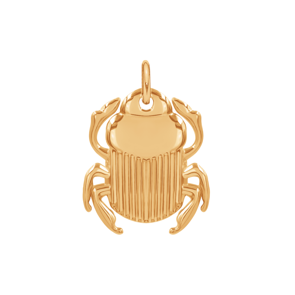 Skarabeusz 1,5 cm pozłacany