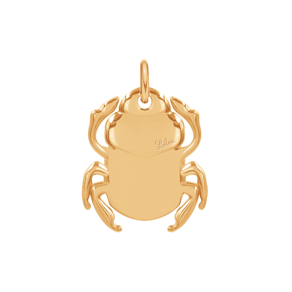Skarabeusz 2 cm pozłacany