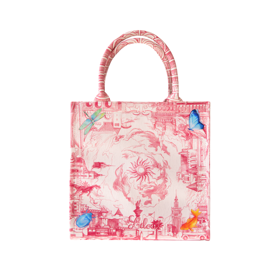 Shopper Opowieść 48.4 z tkaniny Canvas, czerwony