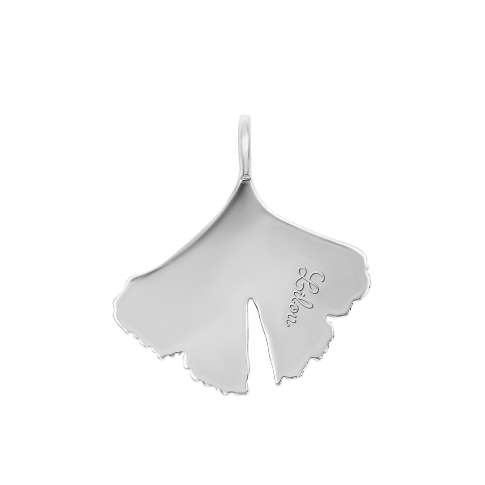 Zawieszka Ginko posrebrzana