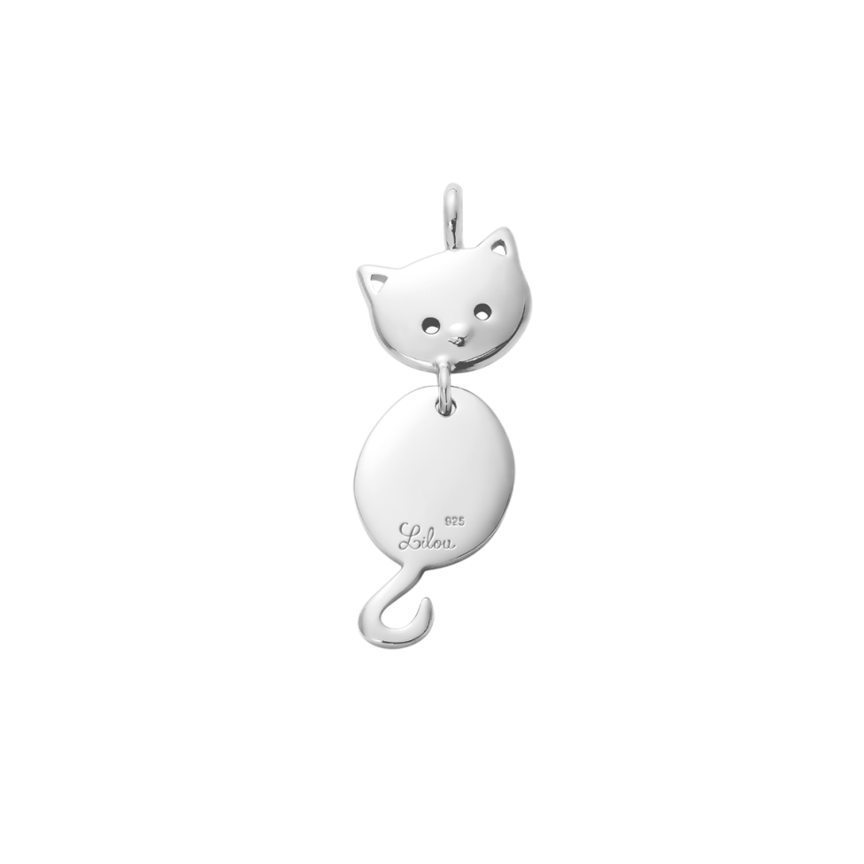 Zawieszka Kotek srebrny 2,3 cm