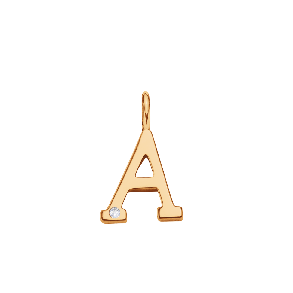 Zawieszka wisząca Meaning 1 cm z diamentem HI SI 1,2 mm, A, złoto żółte