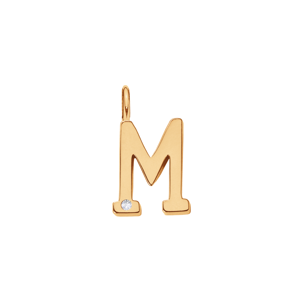 Zawieszka wisząca Meaning 1 cm z diamentem HI SI 1,2 mm, M, złoto żółte