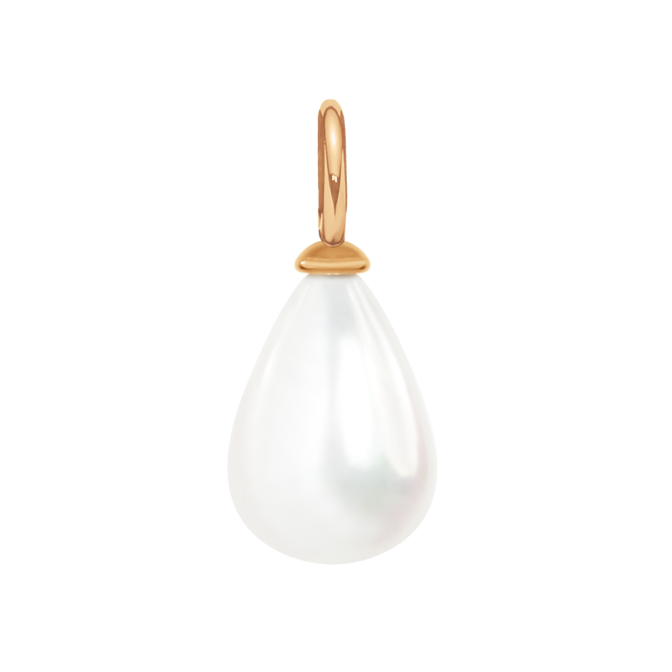 Zawieszka Pearls pozłacana 1 cm