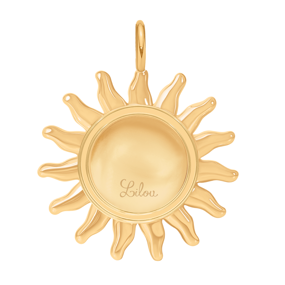Zawieszka wisząca Soleil 2,2 cm, pozłacana