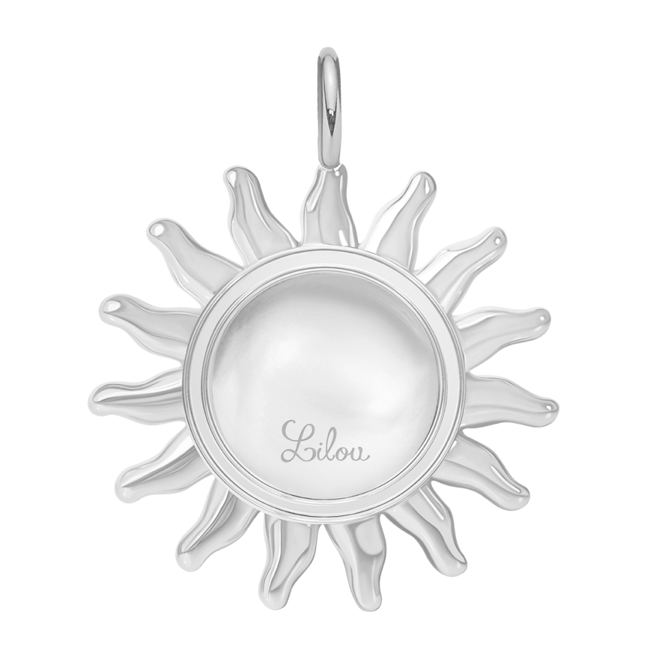 Zawieszka wisząca Soleil 2,2 cm, posrebrzana