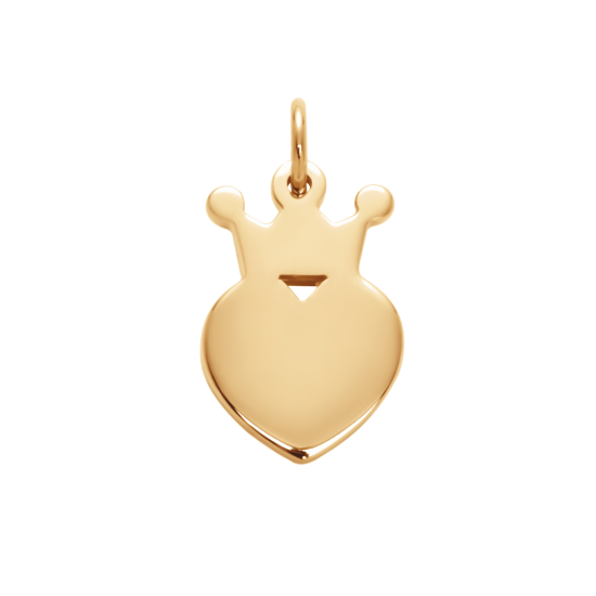 Zawieszka korona King 1,5 cm pozłacana