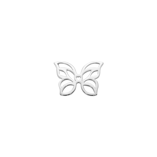 Motyl mini ażurowy posrebrzany