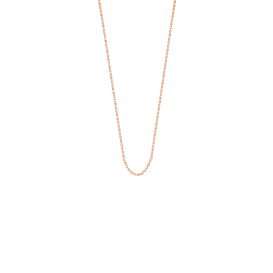 Łańcuszek nitka 50 cm, różowe pozłocenie
