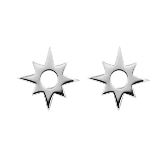Kolczyki Star ażurowe srebrne