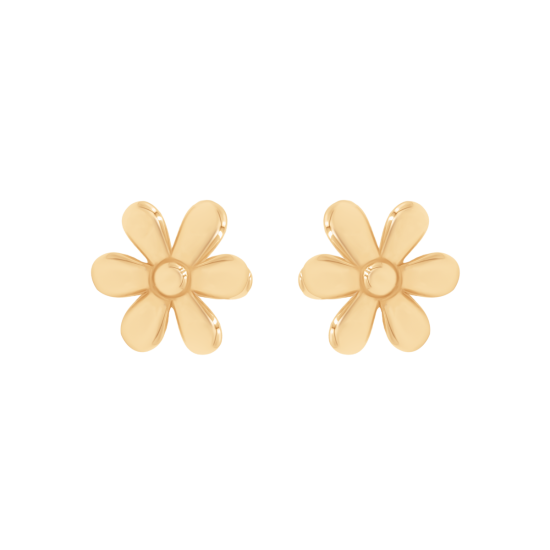 Kolczyki Flowers na sztyfcie pozłacane