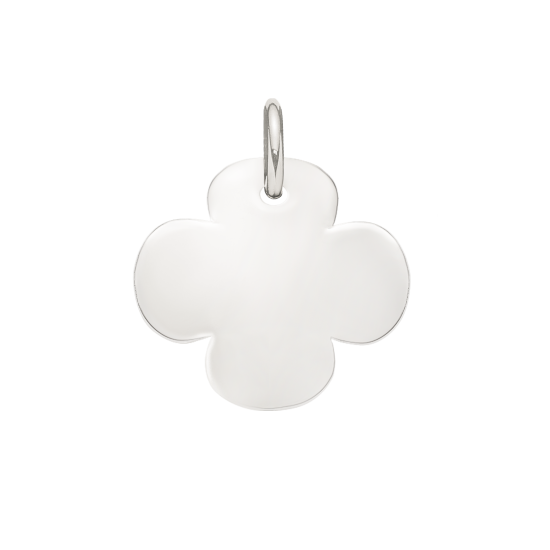 Zawieszka koniczyna 1,5 cm z białego złota próby 585