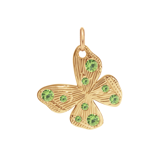 Zawieszka Papillon 1,5 cm pozłacana
