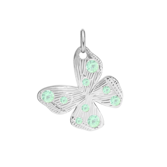 Zawieszka Papillon 1,5 cm posrebrzana