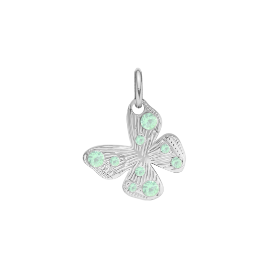 Zawieszka Papillon 1 cm posrebrzana