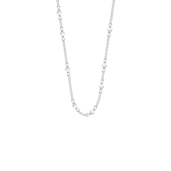 Naszyjnik Pearls posrebrzany 40+5 cm