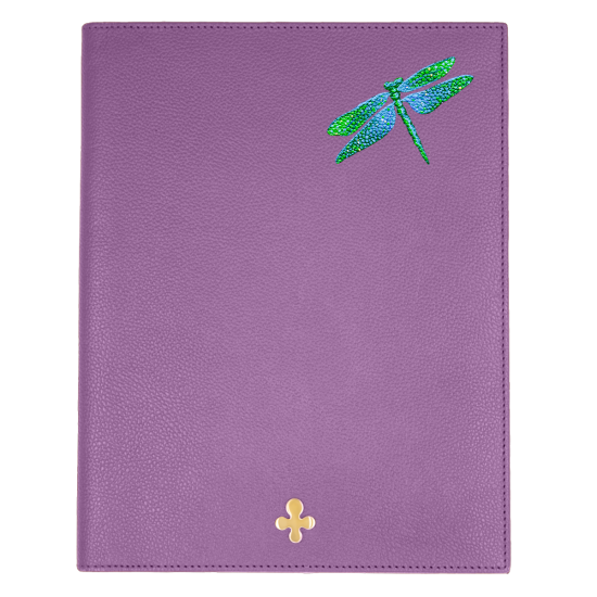 Notes skórzany w kolorze fioletowym