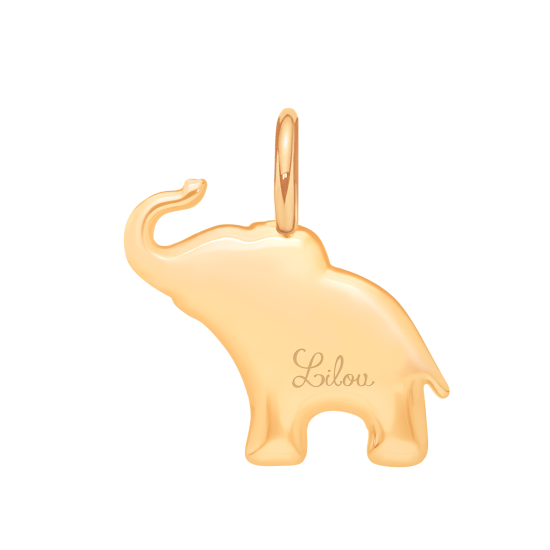Słoń 2 cm pozłacany