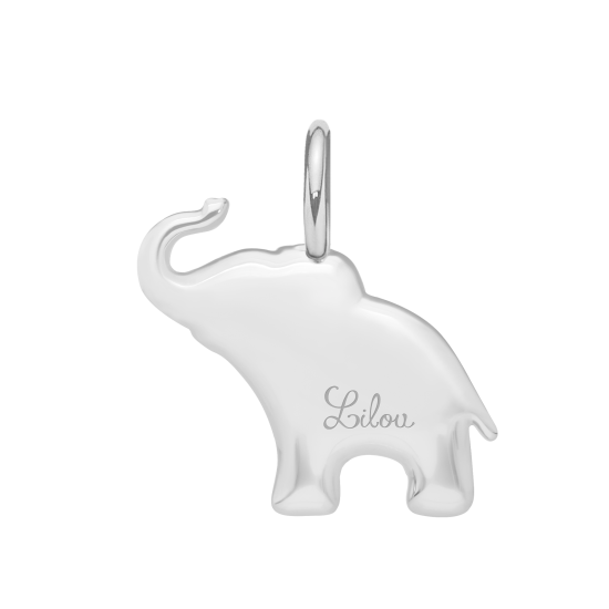 Słoń 2 cm posrebrzany