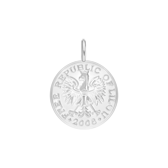 Moneta Szczęścia 1,5 cm posrebrzana