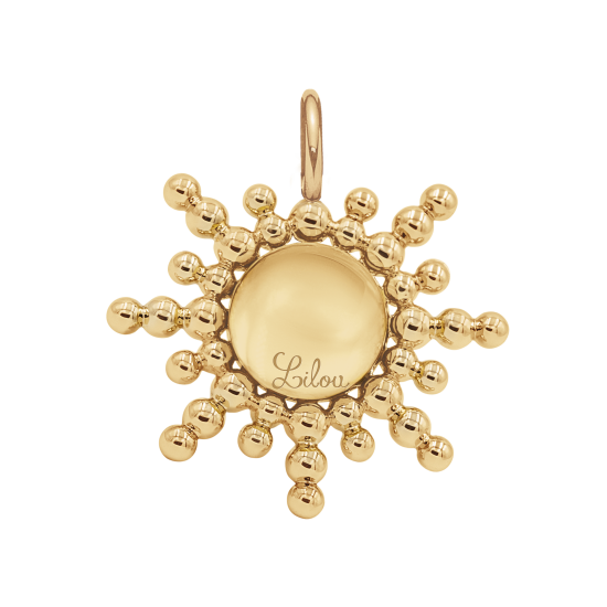 Zawieszka Sun 1,5 cm pozłacana