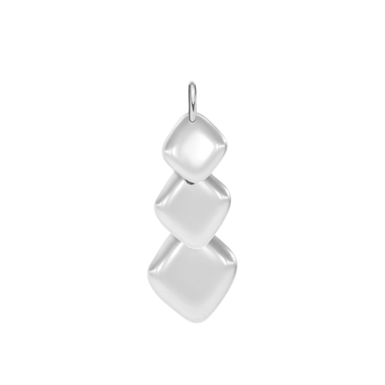 Zawieszka wisząca Snake 3,5 cm, posrebrzana