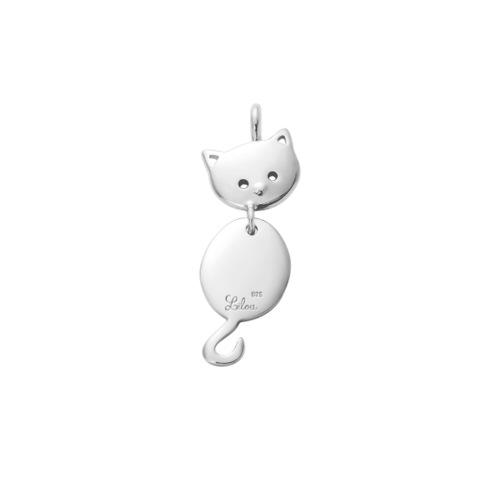Zawieszka Kotek srebrny 2,3 cm