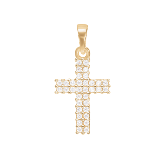 Zawieszka w kształcie krzyża o wielkości 1,5 cm