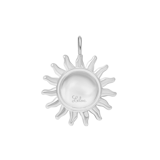 Zawieszka wisząca Soleil 1,2 cm, posrebrzana