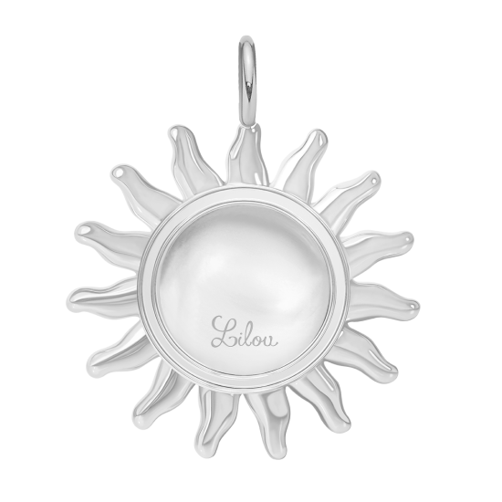 Zawieszka wisząca Soleil 2,2 cm, posrebrzana