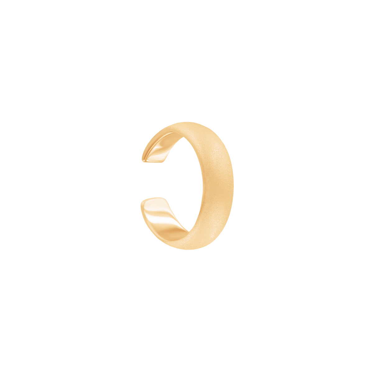 Etno I ear cuff, gold-plated.