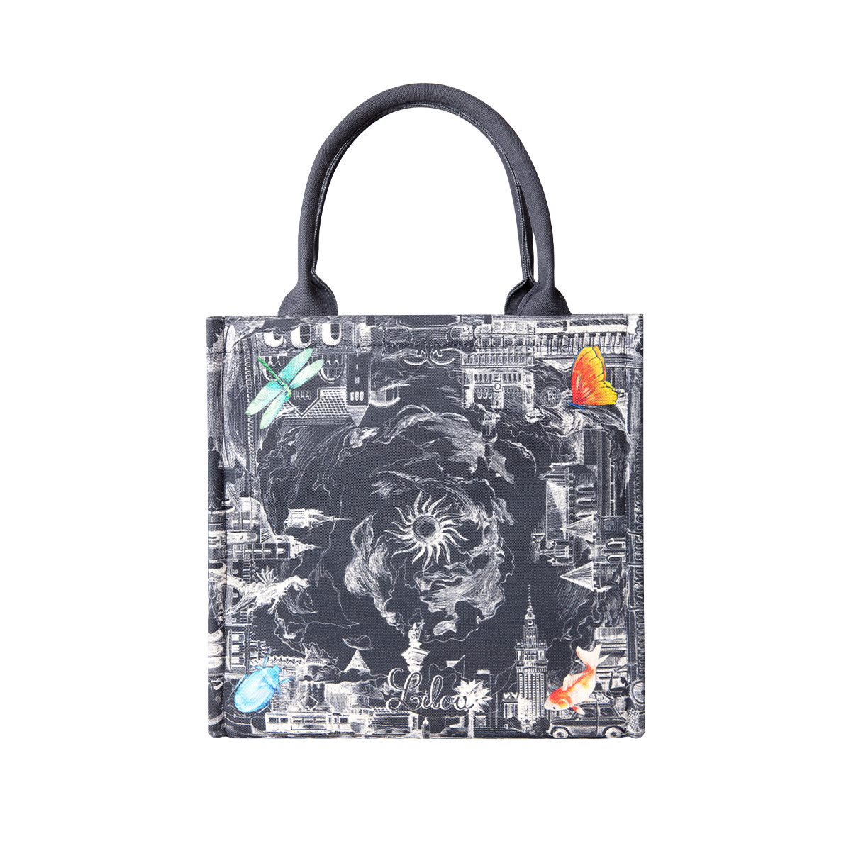 Shopper Opowieść 48.4 z tkaniny Canvas, granatowy
