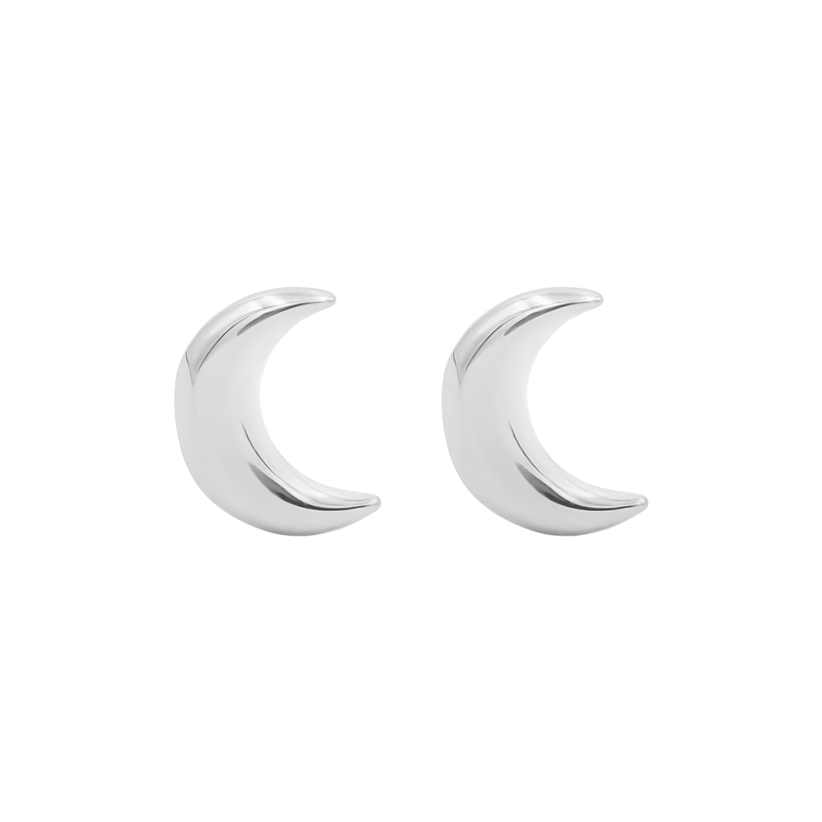 Kolczyki Lune na sztyfcie srebrne