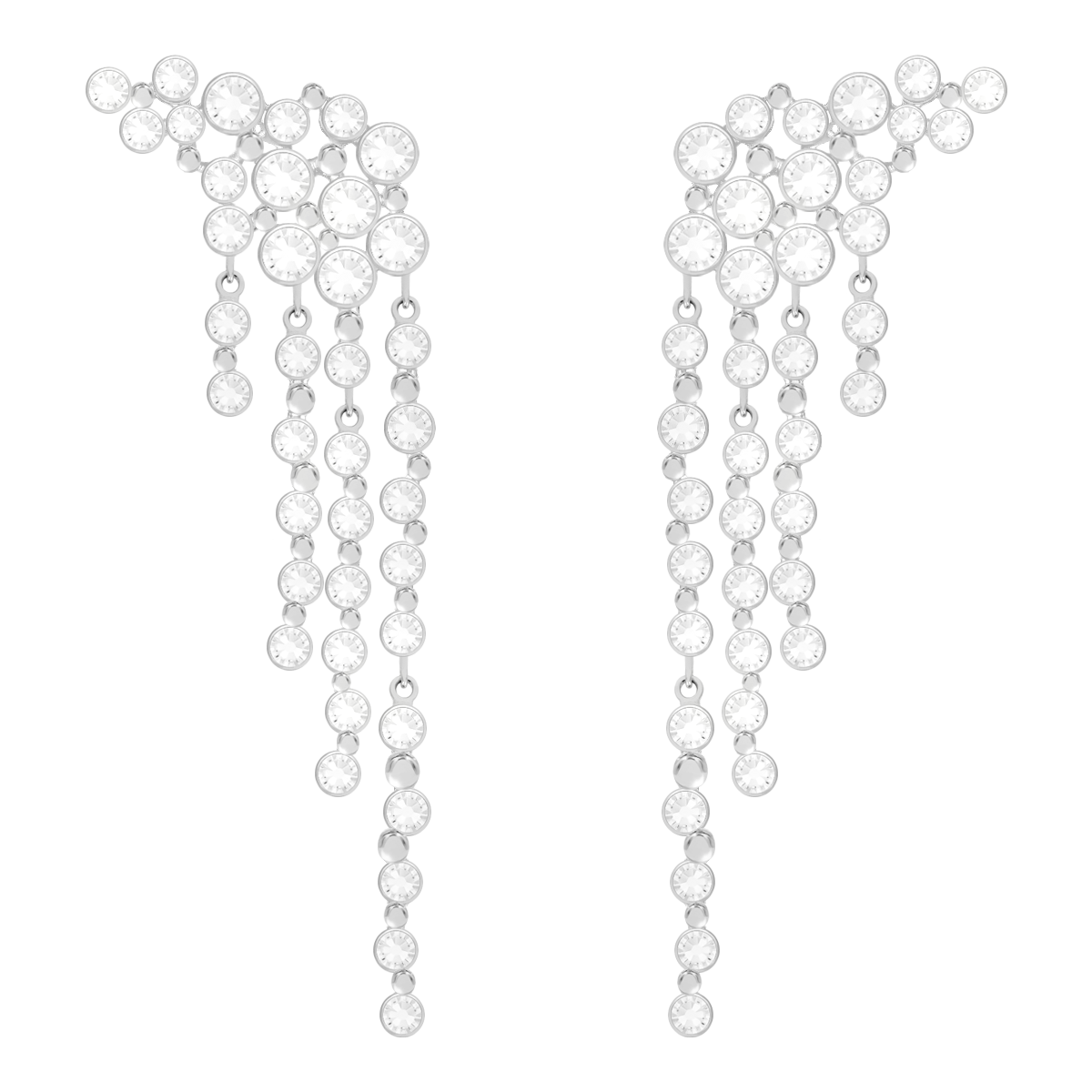 Kolczyki Sparkling wiszące 4 posrebrzane