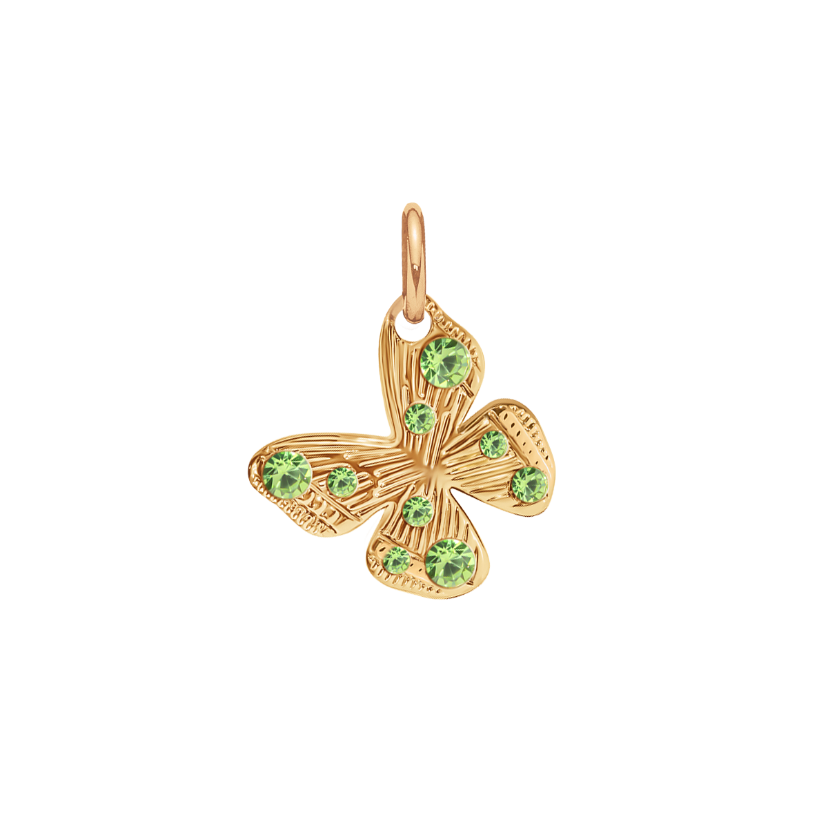 Zawieszka Papillon 1 cm pozłacana