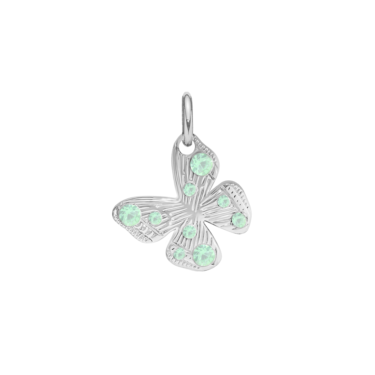 Zawieszka Papillon 1 cm posrebrzana