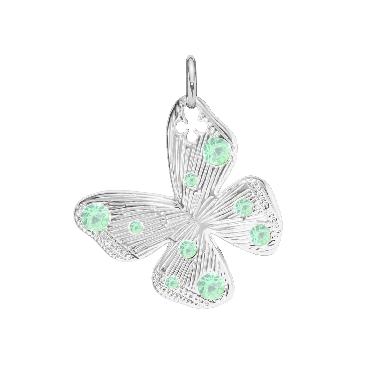 Zawieszka Papillon 2 cm posrebrzana