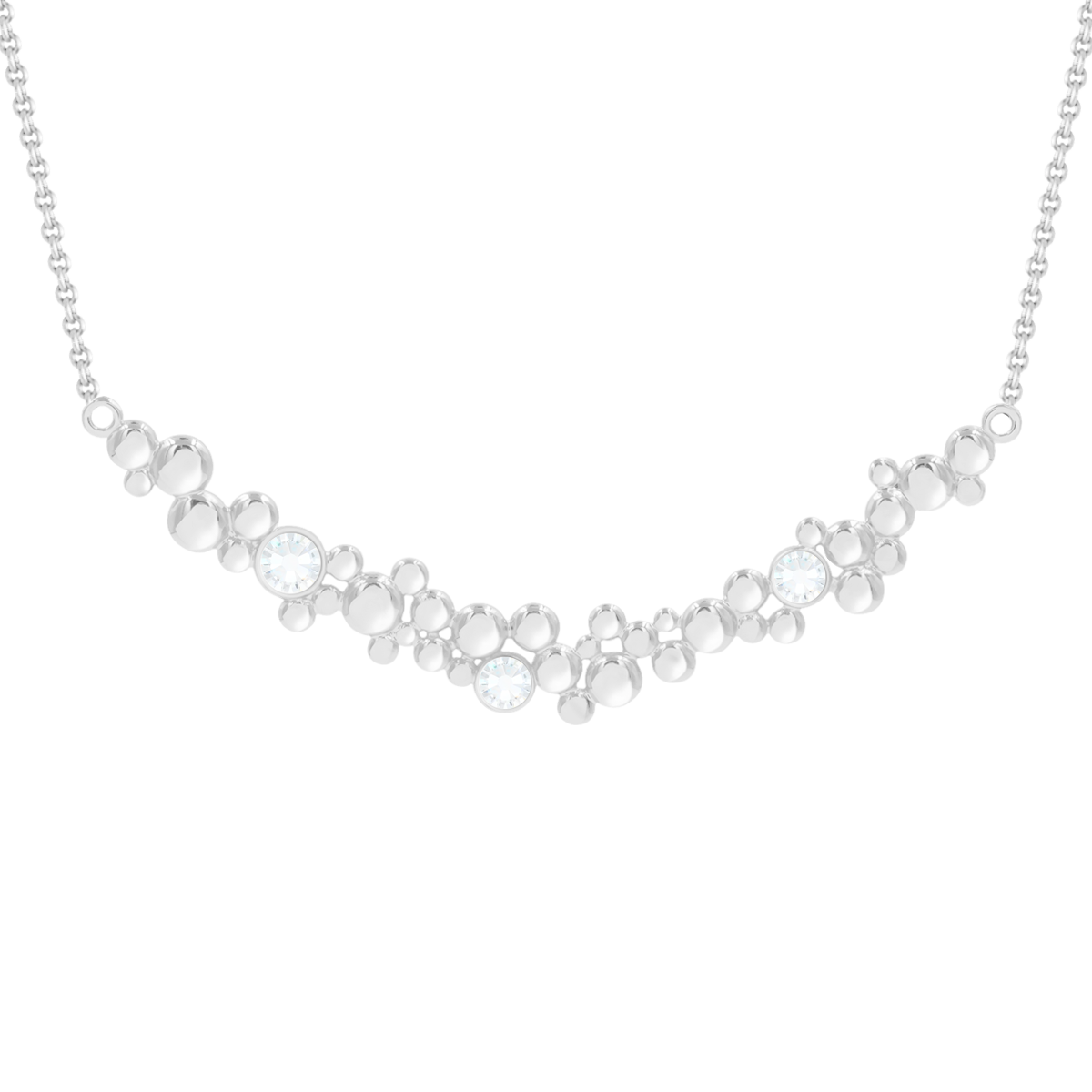 Naszyjnik Sparkling 3 posrebrzany