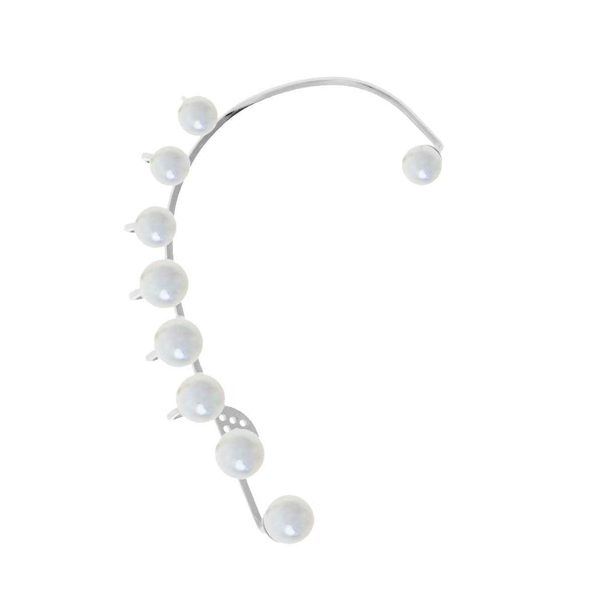 Pearls - nausznica prawa posrebrzana
