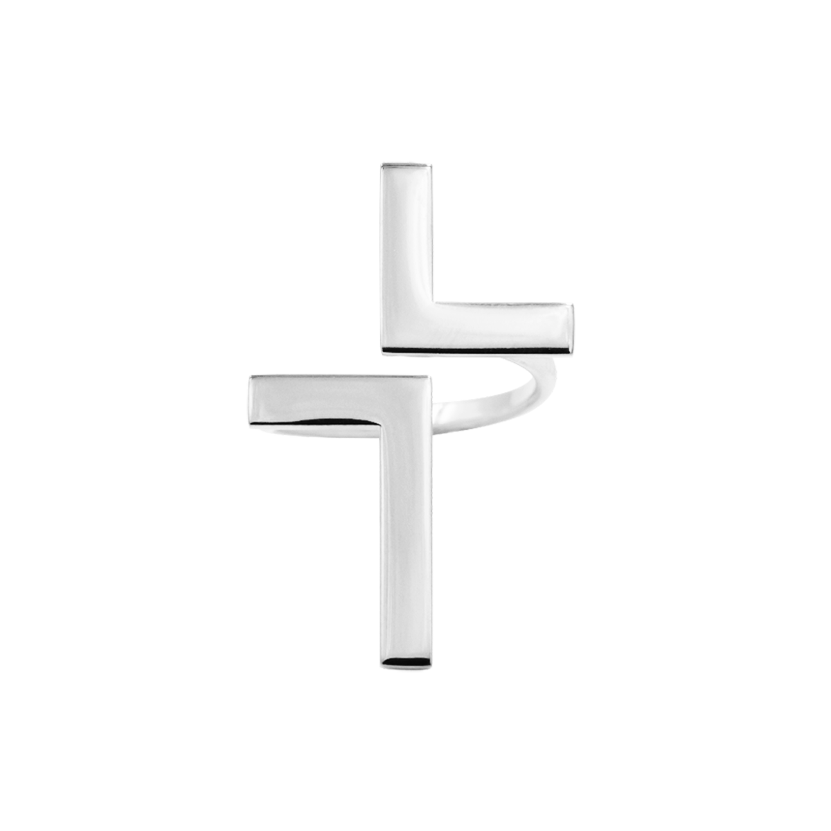 Pierścionek Cross posrebrzany