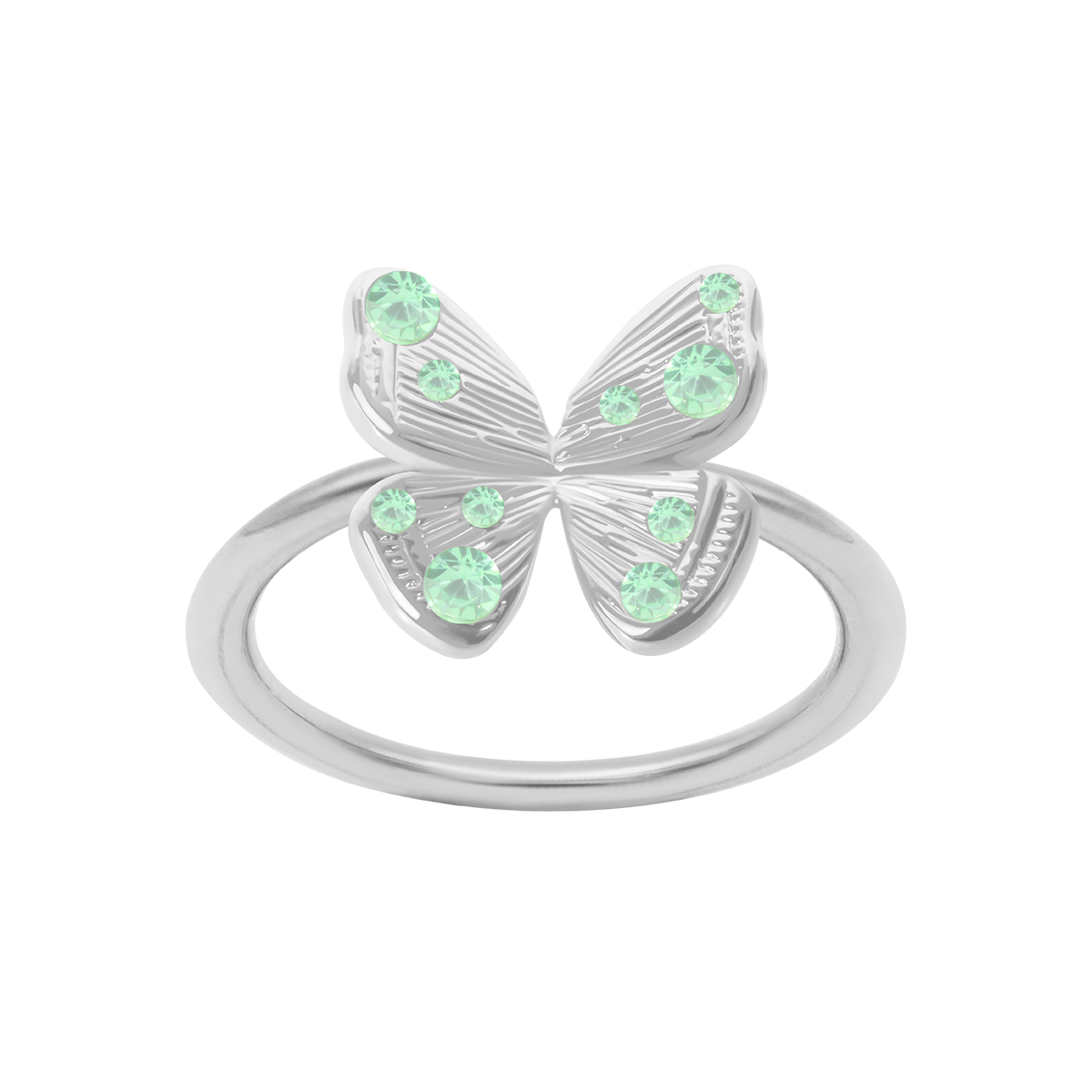 Pierścionek Papillon posrebrzany