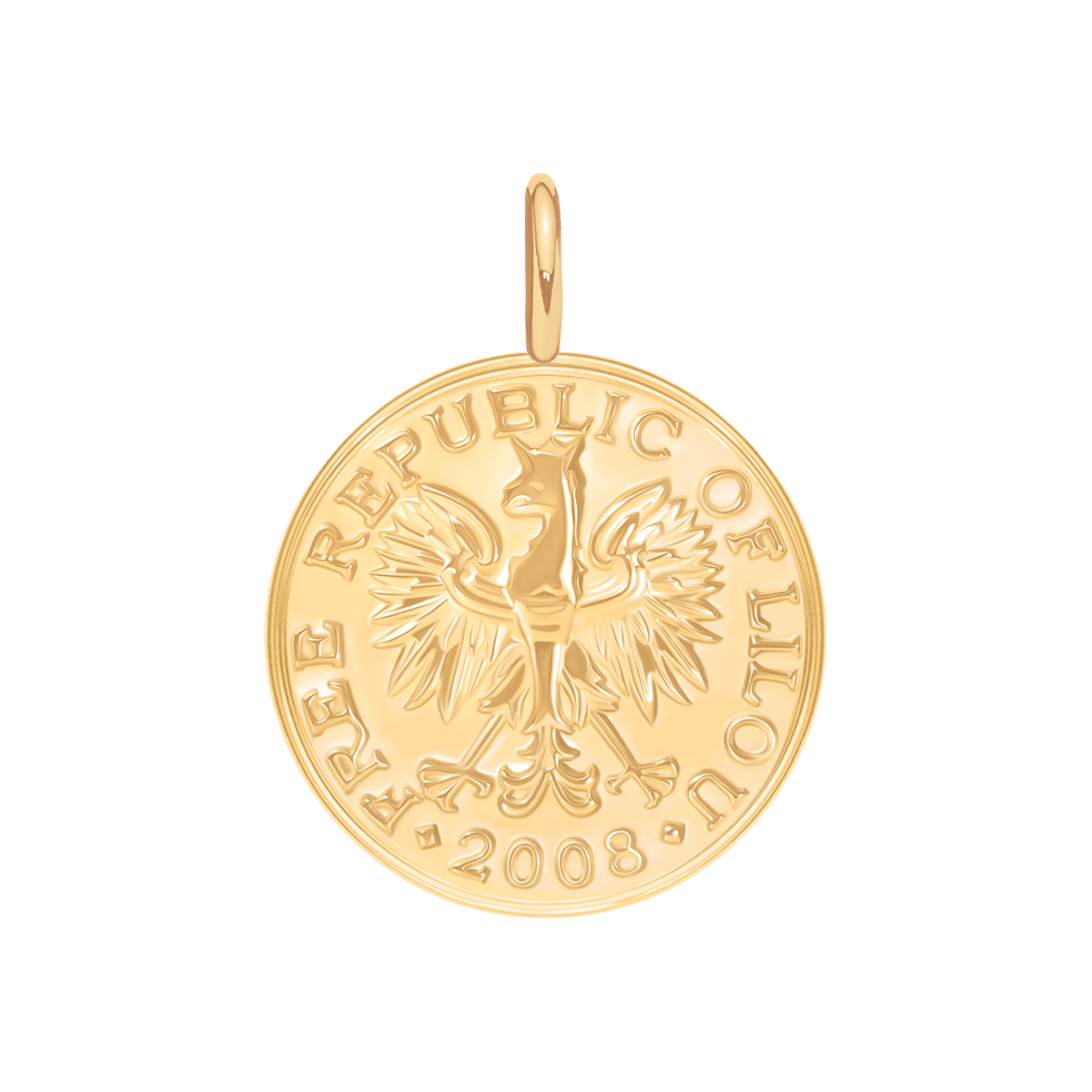 Zawieszka wisząca Moneta, 2 cm, PO