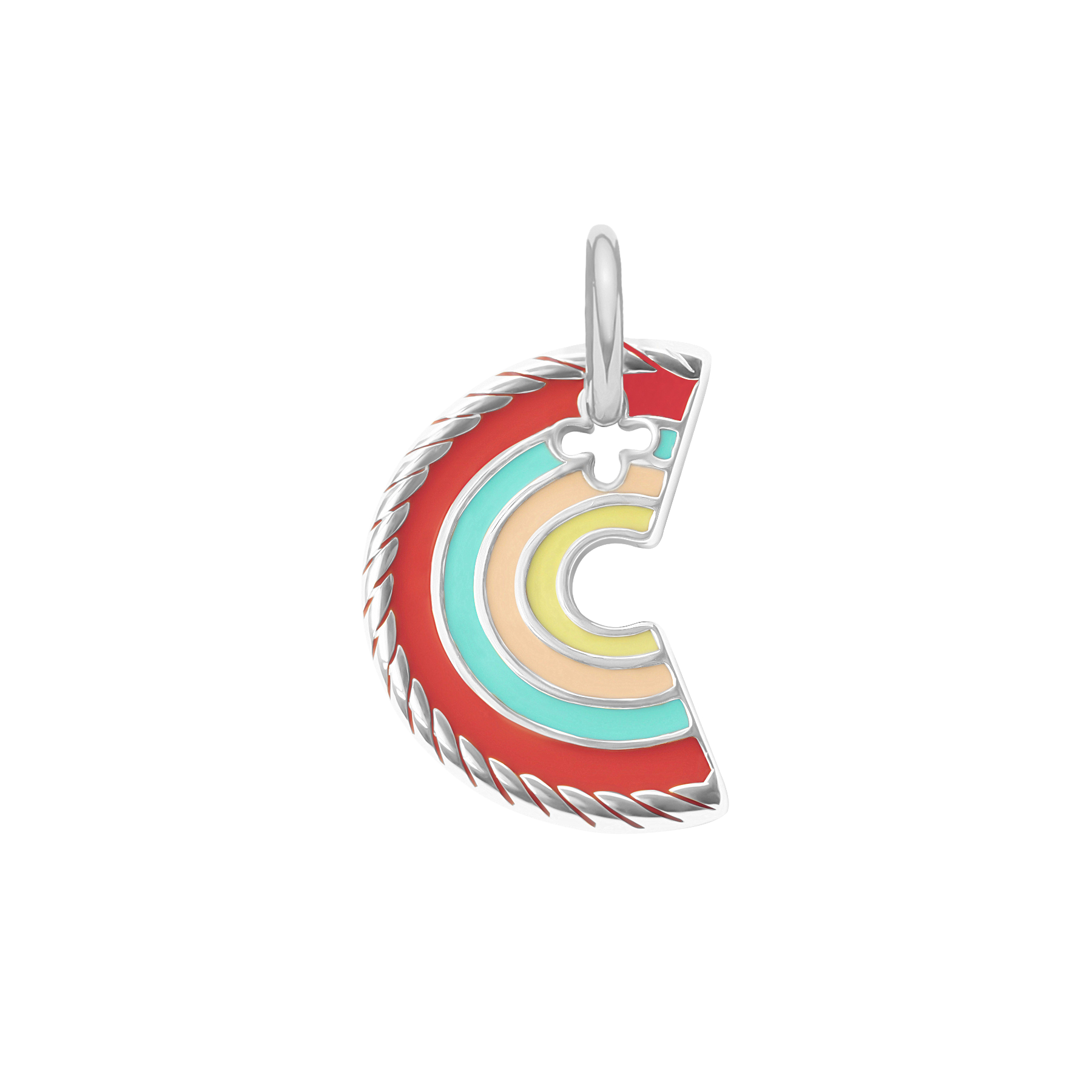 Zawieszka Rainbow posrebrzana 2 cm 